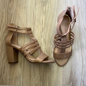 Jessica Simpson Patent Leather Open Toe Sandals